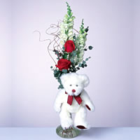  2 adet gül ve panda özel  Çankırı online çiçekçi , çiçek siparişi 