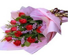 11 adet kirmizi güllerden görsel buket  Çankırı anneler günü çiçek yolla 