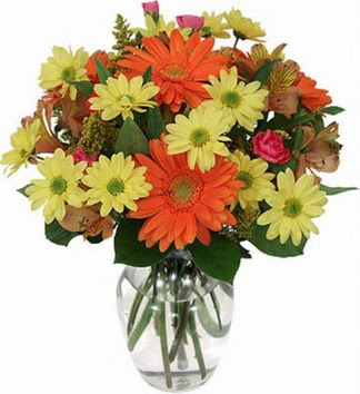 Çankırı çiçek siparişi sitesi  vazo içerisinde karışık mevsim çiçekleri