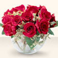  Çankırı internetten çiçek satışı  mika yada cam içerisinde 10 gül - sevenler için ideal seçim -