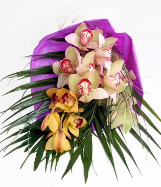  Çankırı çiçek , çiçekçi , çiçekçilik  1 adet dal orkide buket halinde sunulmakta