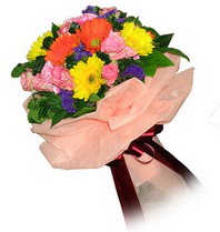  Çankırı online çiçekçi , çiçek siparişi  Karisik mevsim çiçeklerinden demet
