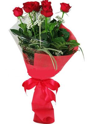7 adet kirmizi gül buketi  Çankırı uluslararası çiçek gönderme 