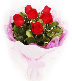  Çankırı çiçek siparişi sitesi  kırmızı 6 adet gülden buket