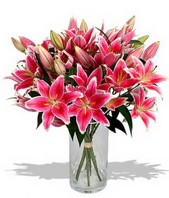 4 dal cazablanca görsel vazosu  Çankırı online çiçekçi , çiçek siparişi 